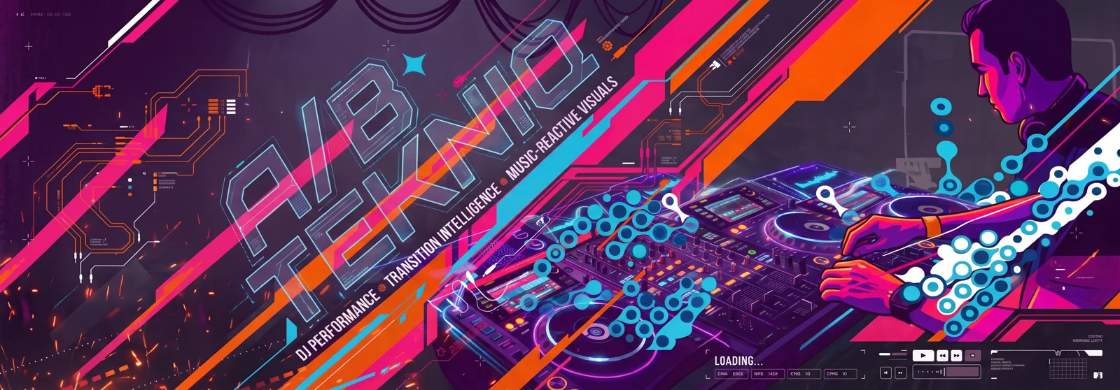 A/B TEKNIQ wide banner artwork